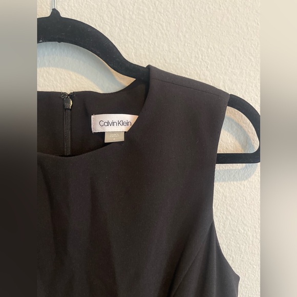 NWT Calvin Klein Fit Flare Illusion Mesh Dress - Picture 9 of 10